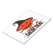 Treck Trat Pumpkin Lächeln Notizblock (angewinkelt)