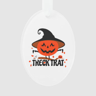 Treck Trat Pumpkin Lächeln Ornament