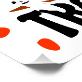 Treck Trat Pumpkin Lächeln Poster (Ecke)