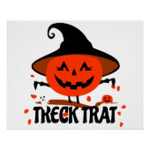 Treck Trat Pumpkin Lächeln Poster (Vorderseite)