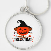 Treck Trat Pumpkin Lächeln Schlüsselanhänger (Vorne)