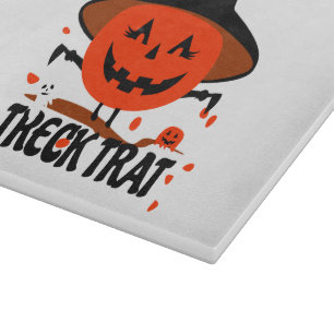 Treck Trat Pumpkin Lächeln Schneidebrett