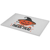 Treck Trat Pumpkin Lächeln Schneidebrett (Ecke)