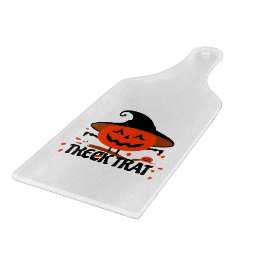 Treck Trat Pumpkin Lächeln Schneidebrett (Ecke)