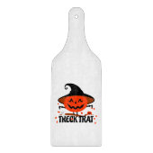 Treck Trat Pumpkin Lächeln Schneidebrett (Vorderseite)