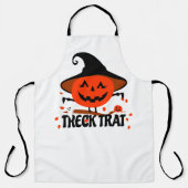 Treck Trat Pumpkin Lächeln Schürze (Vorderseite)