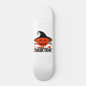 Treck Trat Pumpkin Lächeln Skateboard (Vorderseite)