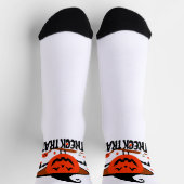 Treck Trat Pumpkin Lächeln Socken (Oben)