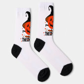 Treck Trat Pumpkin Lächeln Socken (Rechts)