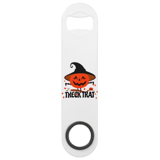 Treck Trat Pumpkin Lächeln Speed Flaschenöffner (Vorderseite)