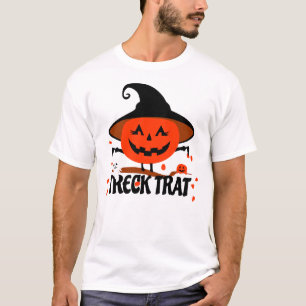 Treck Trat Pumpkin Lächeln T-Shirt