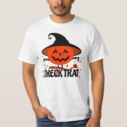 Treck Trat Pumpkin Lächeln T-Shirt (Vorderseite)