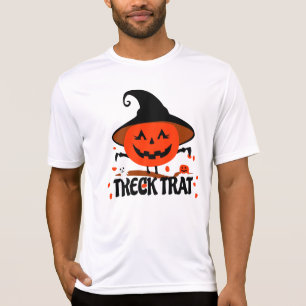 Treck Trat Pumpkin Lächeln T-Shirt