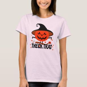 Treck Trat Pumpkin Lächeln T-Shirt