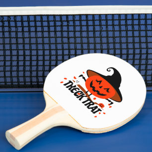 Treck Trat Pumpkin Lächeln Tischtennis Schläger