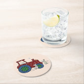 Trecker nähen  runder pappuntersetzer (Vor Ort)