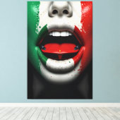 Trecolori Liebe Leinwanddruck (Insitu (Holzboden))