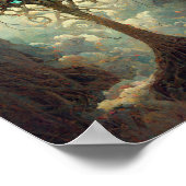 Tree 2 Fantasy Art Poster (Ecke)