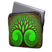 Tree 2 Fraktal Abstrakte Kunst Laptopschutzhülle (Vorderseite Links)