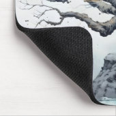 Tree Abstrakt Blue Mousepad (Ecke)