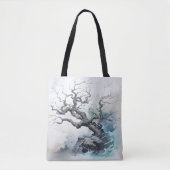 Tree Abstrakt Blue Tasche (Vorderseite)