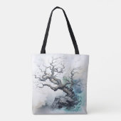 Tree Abstrakt Blue Tasche (Rückseite)