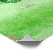 Tree Abstrakte Aquarellfarbe Impressionistische Ma Poster (Ecke)