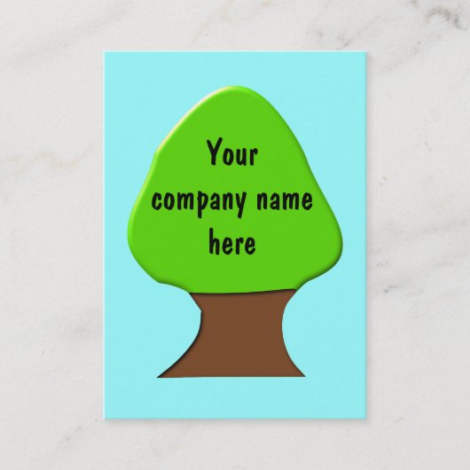 Tree Anpassbare Visitenkarte (Vorderseite)