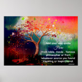 *~* Tree AP81 Artistic Ethereal Calming DIY Zitat Poster (Vorne)