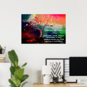 *~* Tree AP81 Artistic Ethereal Calming DIY Zitat Poster (Heimbüro)
