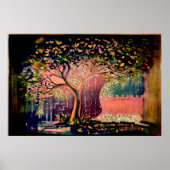 *~* Tree AP81 Moderne künstlerische Ätherische Ori Poster (Vorne)