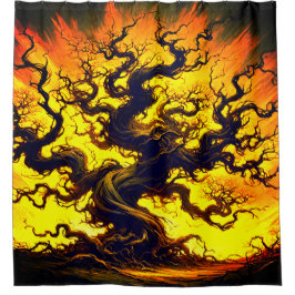 Tree Art Duschvorhang