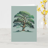 Tree Art Karte (Gelbe Blume)