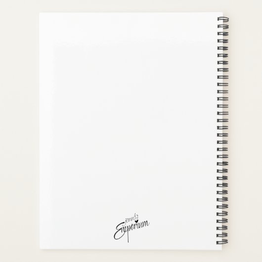 Tree Art Watercolor Planer (Rückseite)