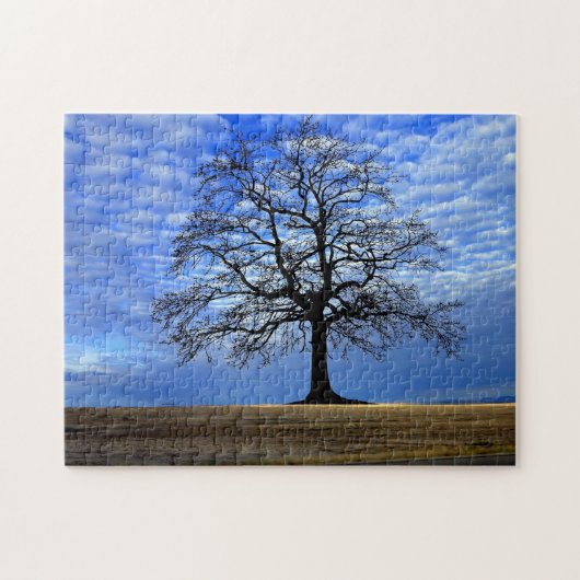 Tree at Blue Sky Jigsaw Puzzle Foto (Horizontal)