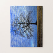 Tree at Blue Sky Jigsaw Puzzle Foto (Vertikal)