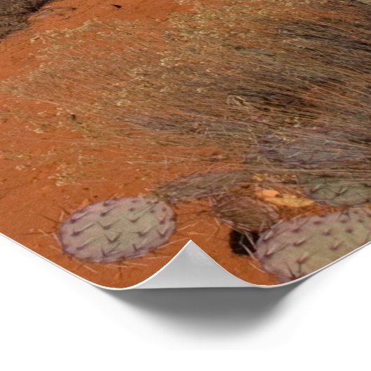 Tree at Courthouse Butte 2016 Poster (Ecke)