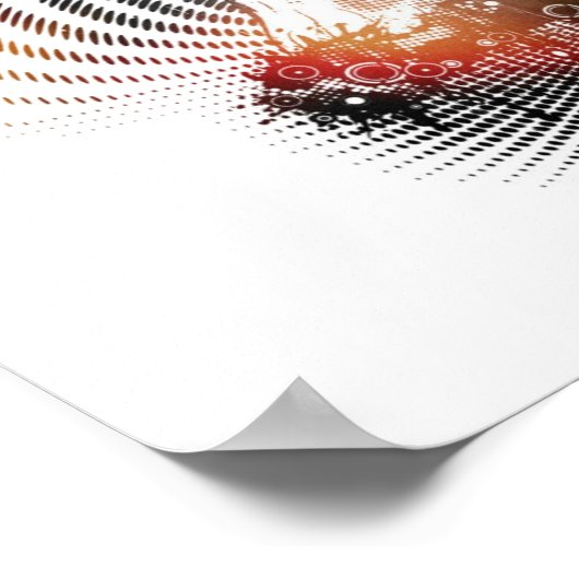 Tree auf einem wolkigen Traum Poster (Ecke)