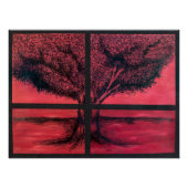 Tree aus dem Fenster Poster (Vorderseite)