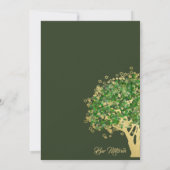 Tree Bar Mitzvah Golden Stern von David Einladung (Rückseite)