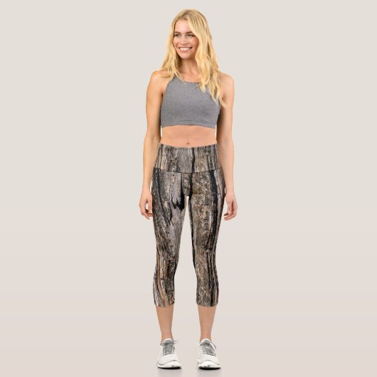 Tree Bark Capri Leggings (Vorderseite)