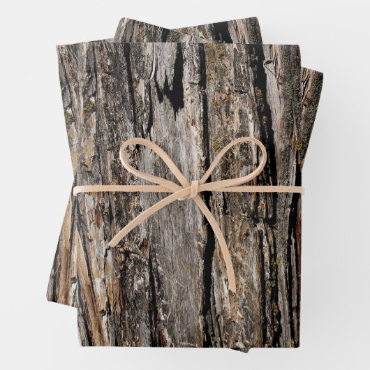 Tree Bark Geschenkpapier Set (Beispiel)