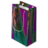 Tree bark Gift Bag Kleine Geschenktüte (Rückseite Schrägansicht)