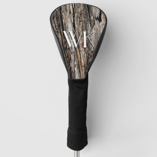 Tree Bark Golf Headcover (Vorderseite)