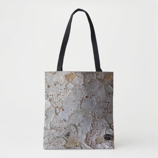Tree Bark Gray Brown Rustic Wilderness Nature Tasche (Vorderseite)
