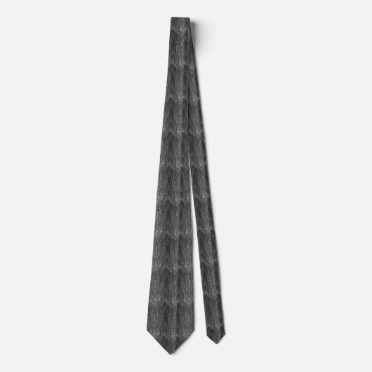 Tree Bark Print Necktie Krawatte (Vorderseite)