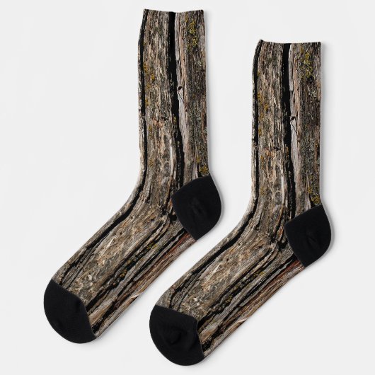 Tree Bark Socken (Linkes Detail)