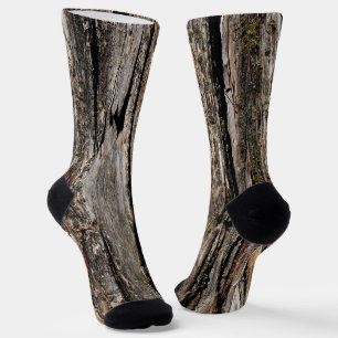 Tree Bark Socken