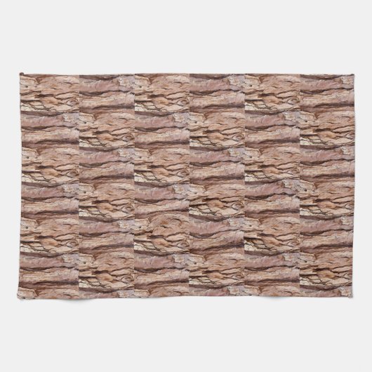 Tree Bark Texture Cool einzigartig Geschirrtuch (Horizontal)