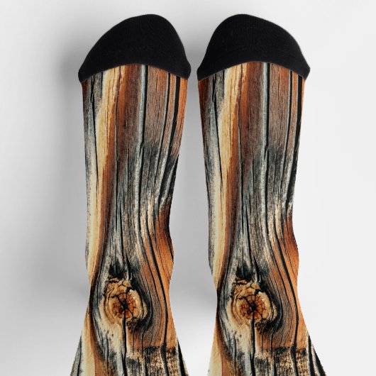Tree Bark Texture Cool einzigartig Socken (Oben)